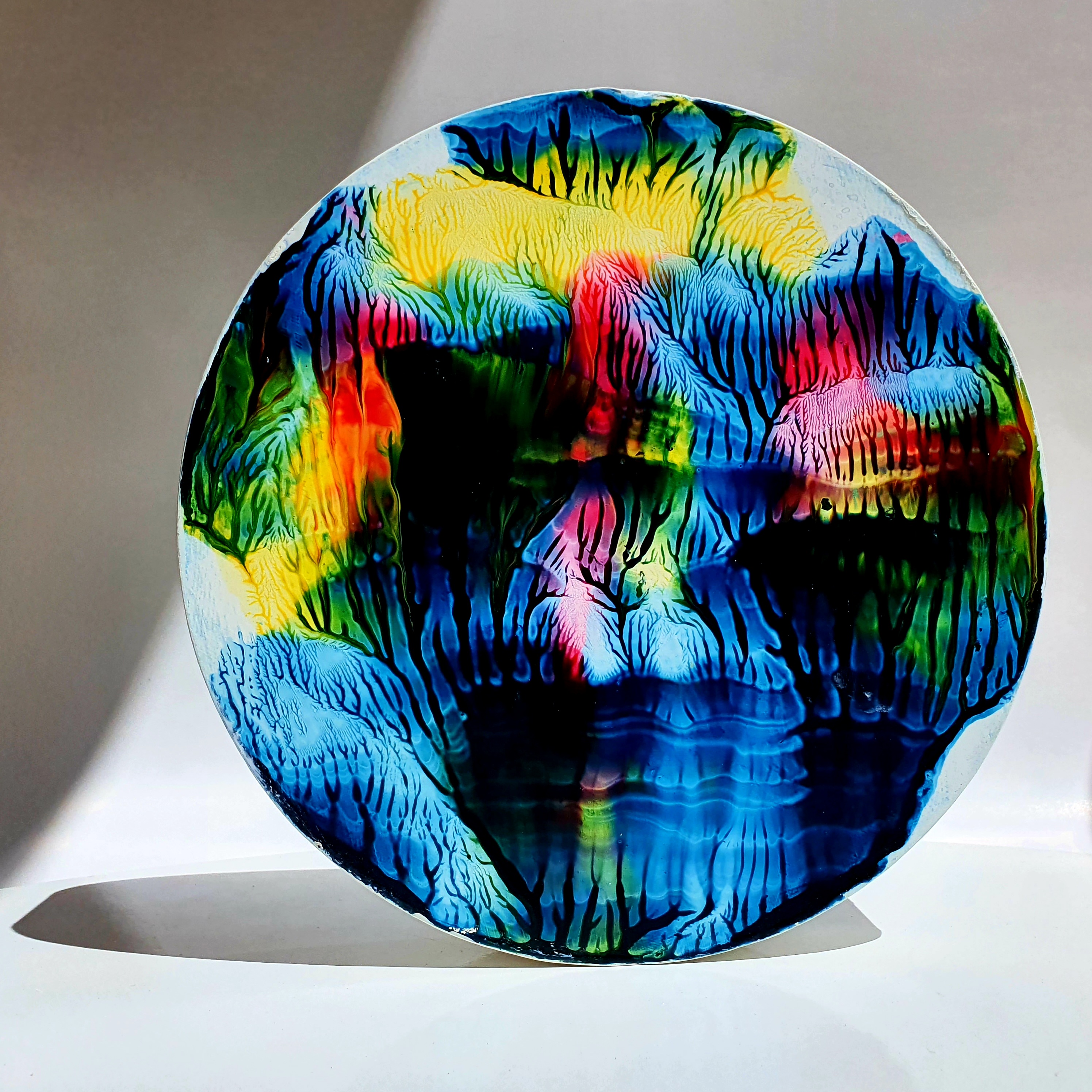 MDF Üzerine Akrilik Boya 25x25 cm Denge 7 2021